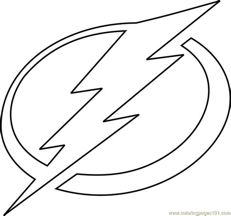 tampa bay lightning logo coloring pages